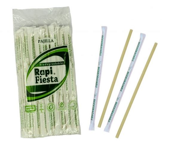 PAJILLA BIODEGRADABLE CON FORRO P/50