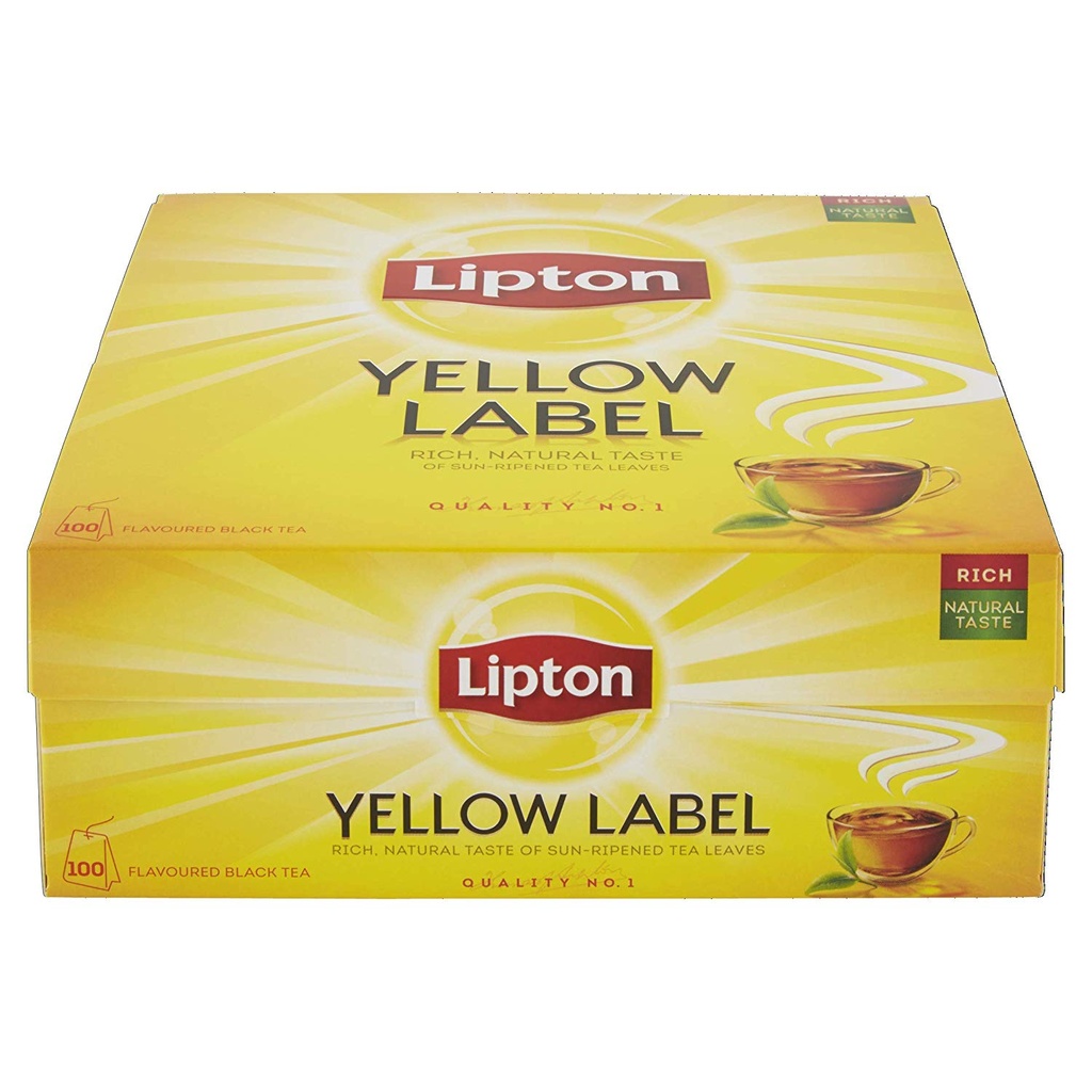 TE LIPTON NATURAL (NEGRO-YELLOW LABEL)) CAJA/100