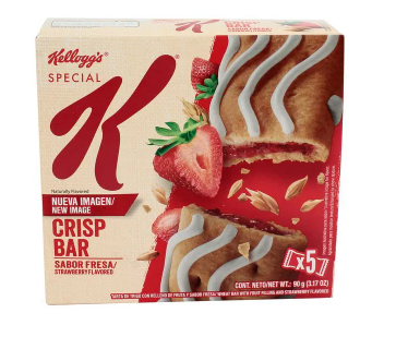 BARRA SPECIAL K CRISP FRESA 90 GMS CAJA