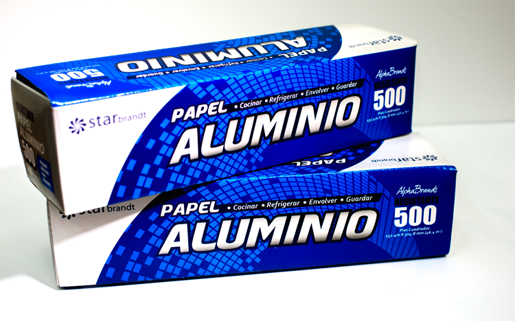 PAPEL ALUMINIO CAJA 500 PIES