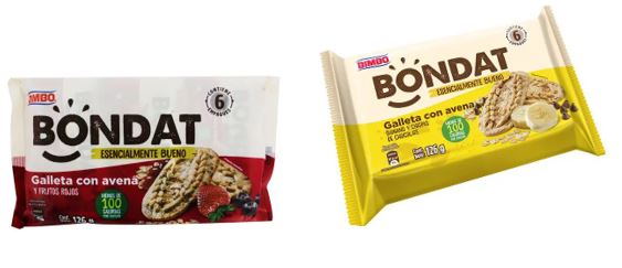 GALLETAS BIMBO BONDAT FRUTOS ROJOS Y BANANO C/CHISPAS C/36 U