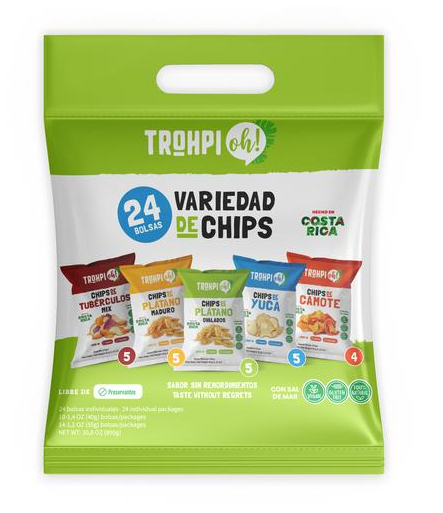 CHIPS SURTIDO TROHPI OH (24 U) 447441