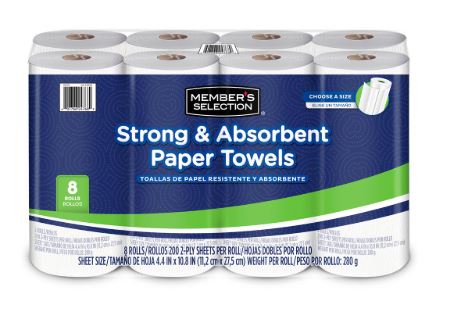 TOALLA DE PAPEL ABSORBENTE PARA COCINA PAQ/8