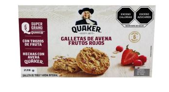GALLETA QUAKER DE AVENA CON FRUTOS ROJOS (228 GMS)