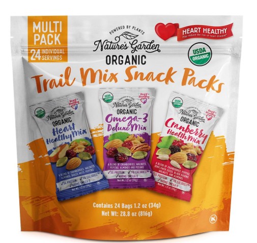 MEZCLA DE FRUTOS SECOS ORGANICOS NATURES GARDEN (PAQ/24)