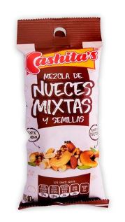 CASHITAS NUECES MIXTAS CON SEMILLAS (40 GMS) PAQ/24