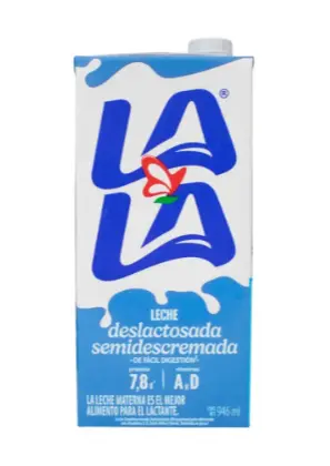LECHE LALA DESLACTOSADA SEMIDESCREMADA LITRO