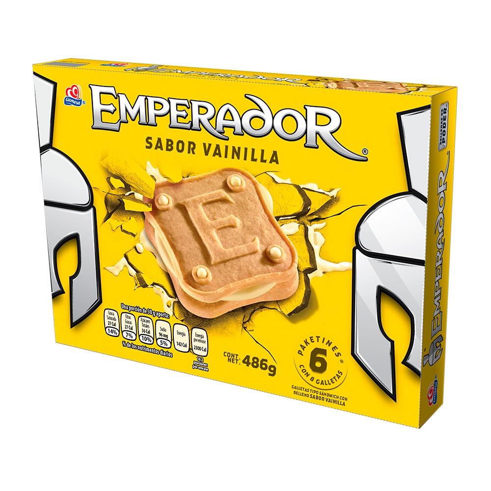 GALLETAS EMPERADOR VAINILLA P/6