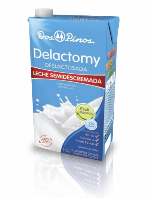 LECHE DOS PINOS DELACTOMY LITRO SEMIDESCREMADA