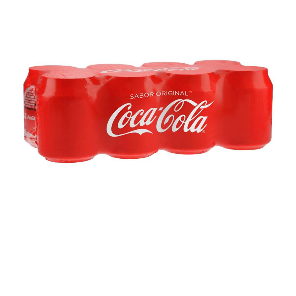 COCA COLA MINI LATA  PAQ/8