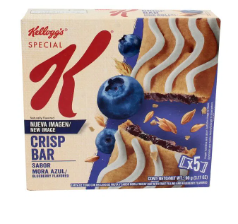BARRA SPECIAL K CRISP MORA 90 GMS CAJA