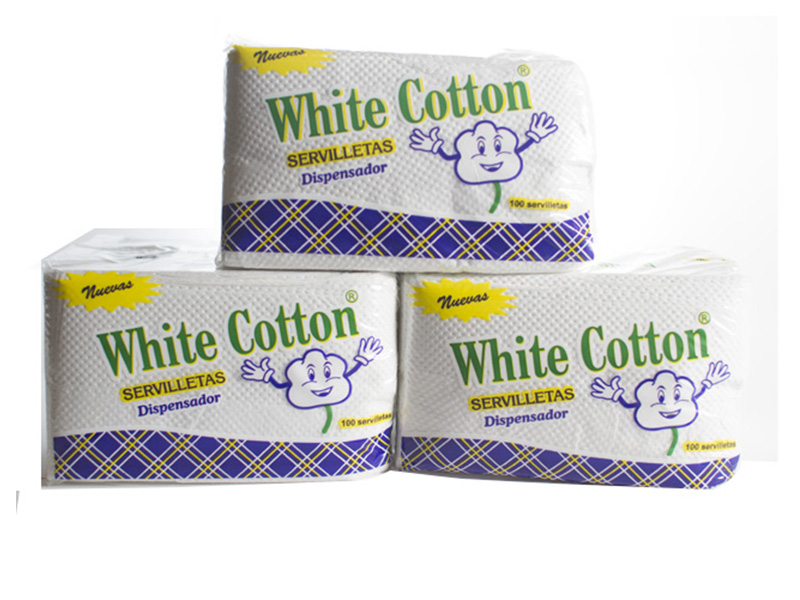 SERVILLETA WHITE COTTON RECTANGULAR PAQ/100