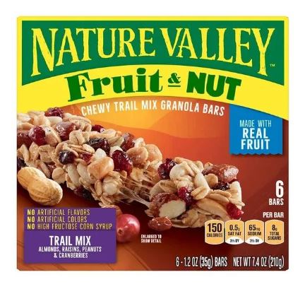 NATURE VALLEY FRUTAS Y NUEZ C/6