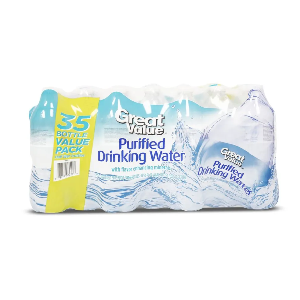 AGUA PURA GREAT VALUE 500 ML PAQ/35