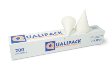 VASO CONICO QUALIPACK CAJA 200