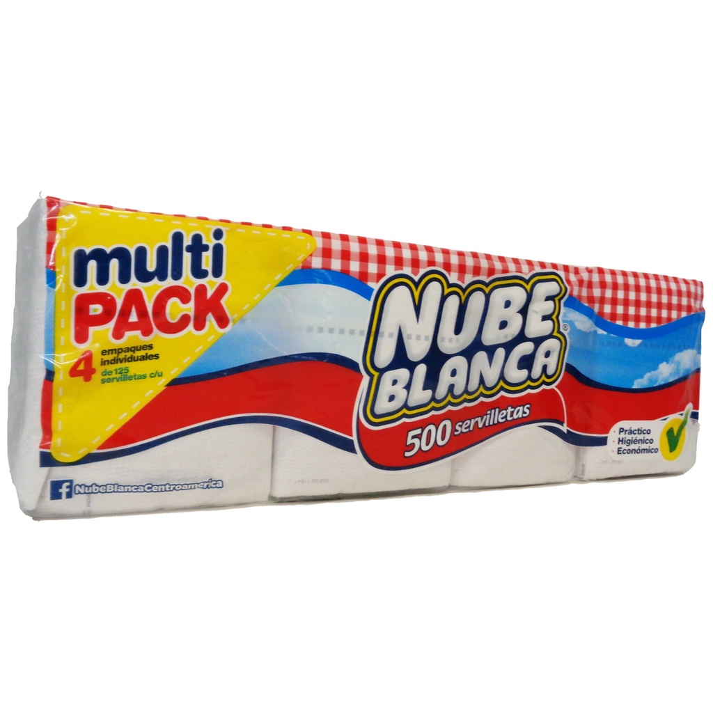SERVILLETAS NUBE BLANCA PAQ/500