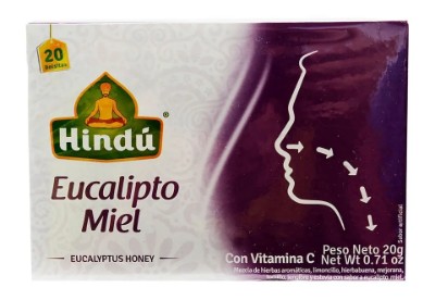 CAJA DE TÉ EUCALIPTO Y MIEL HINDÚ