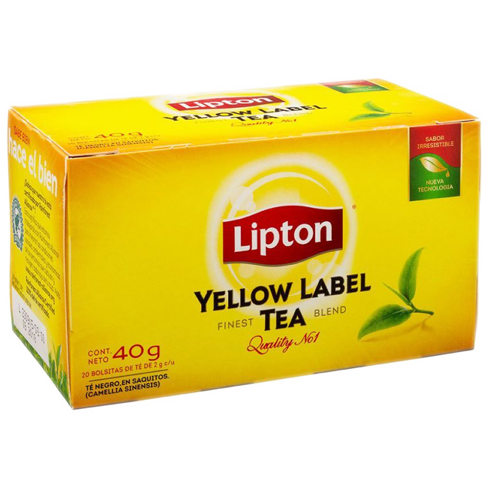TE LIPTON NATURAL (NEGRO-YELLOW LABEL) CAJA/20