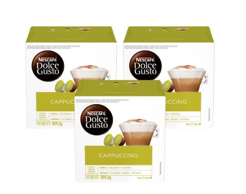 DOLCE GUSTO CAPUCCINO 3 UNIDADES / 16 CAP