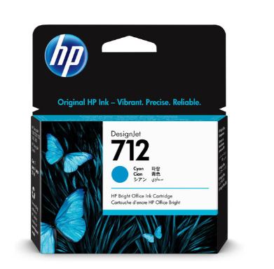 TINTA HP CYAN DESINGJET T250, 29 ML (712)