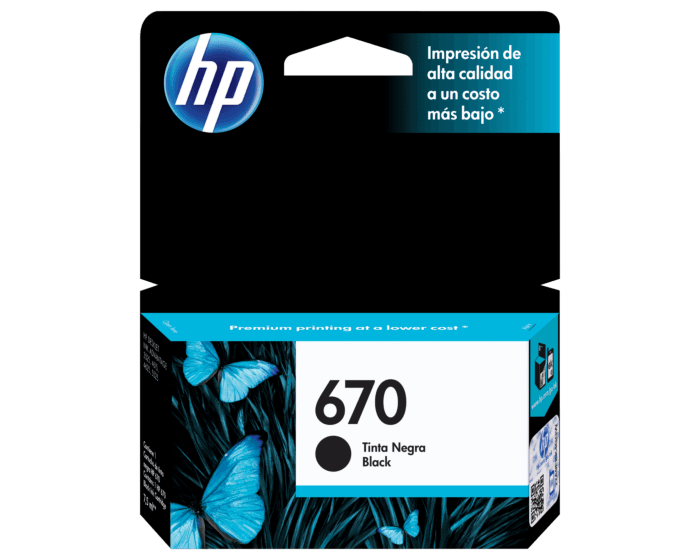 TINTA HP 670 NEGRO