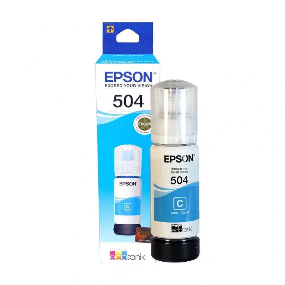 TINTA EPSON 504 CIAN