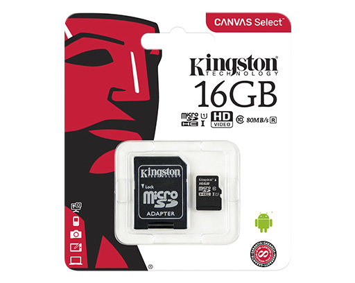 MEMORIA MICRO SD 16 GB CLASE 10 KINGS. 