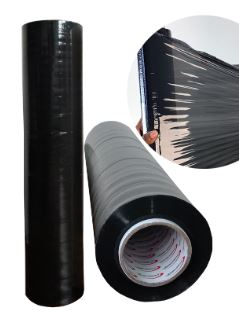 STRETCH FILM DE 18*800 PIES NEGRO (18 MICRAS)