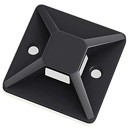 BASE ADHESIVA SOPORTE PARA CABLE 1 X 1"