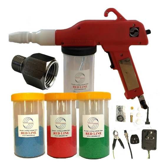 KIT DE PISTOLA PARA PINTURA EN POLVO