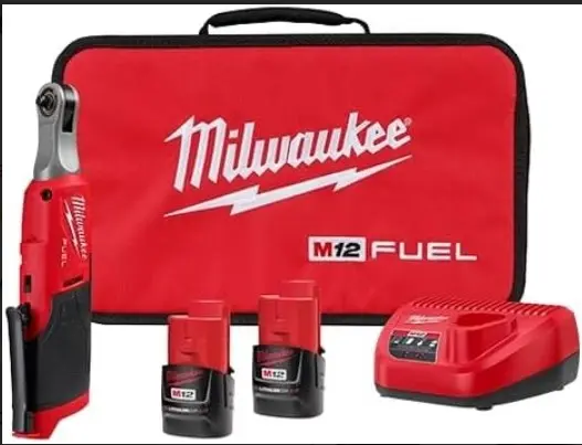 MILWAUKEE M12 FUEL 1/4" HIGH SPEED CORDLESS RATCHET KIT (T: 1/4")