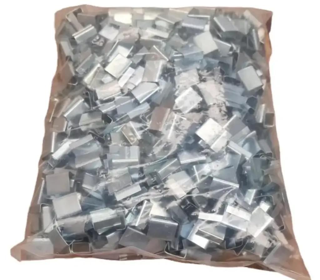GRAPAS PARA FLEJE PLASTICO DE 3/4" BOLSA (1,000)