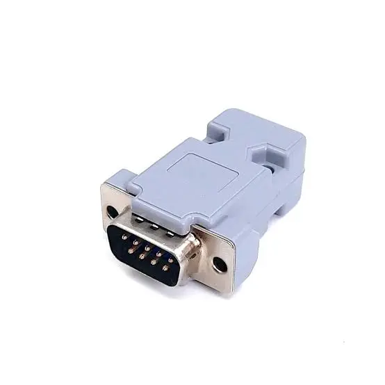 CONECTORES DB9 MACHO CON CAPUCHON Y 
