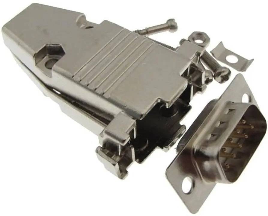 CONECTORES DB15 MACHO CON CAPUCHÓN Y 