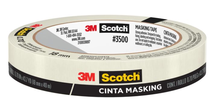 MASKING TAPE SCOTCH 3500 3/4 X  43YDS  (18MMX40M)
