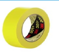 Cinta de Enmascarar Amarilla de Uso Industrial 3M™ 301+