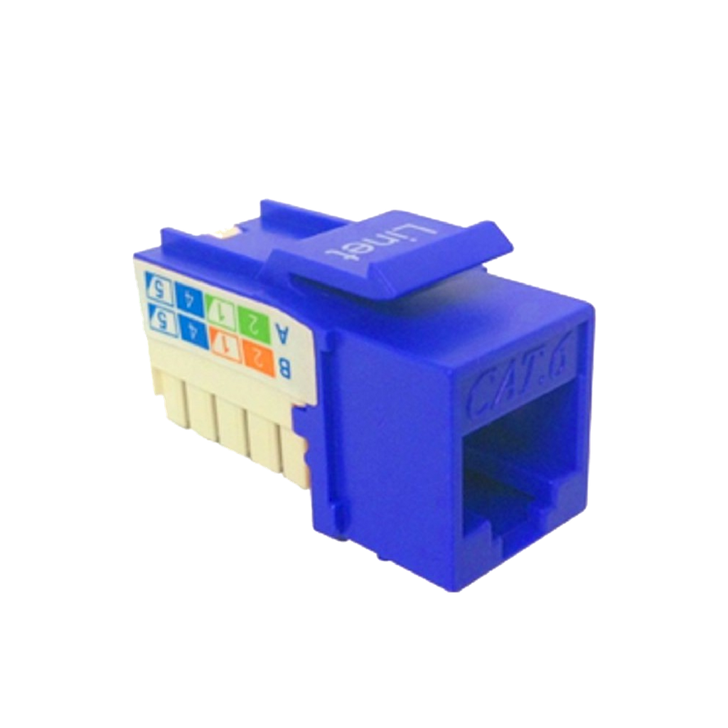 DADO 90 GRADOS CAT/6 AZUL