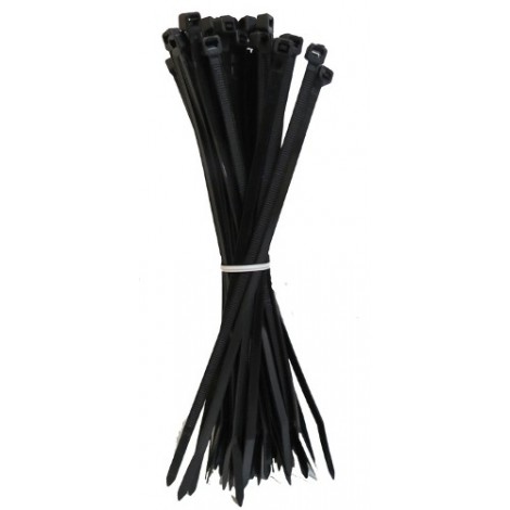 CINCHOS PLASTICOS COLOR NEGRO 8"