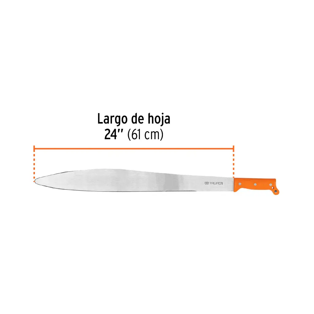 MACHETE DE 24 CACHA NARANJA TRUPER