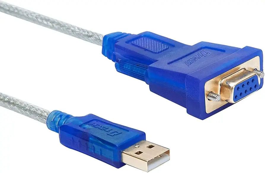 DTECH 6 PIES USB 2.0 TO RS232 DB9 FEMALE