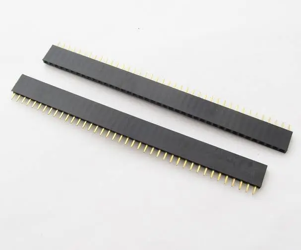 10PCS 40PIN 2.54MM SINGLE ROW PCB FEMALE 