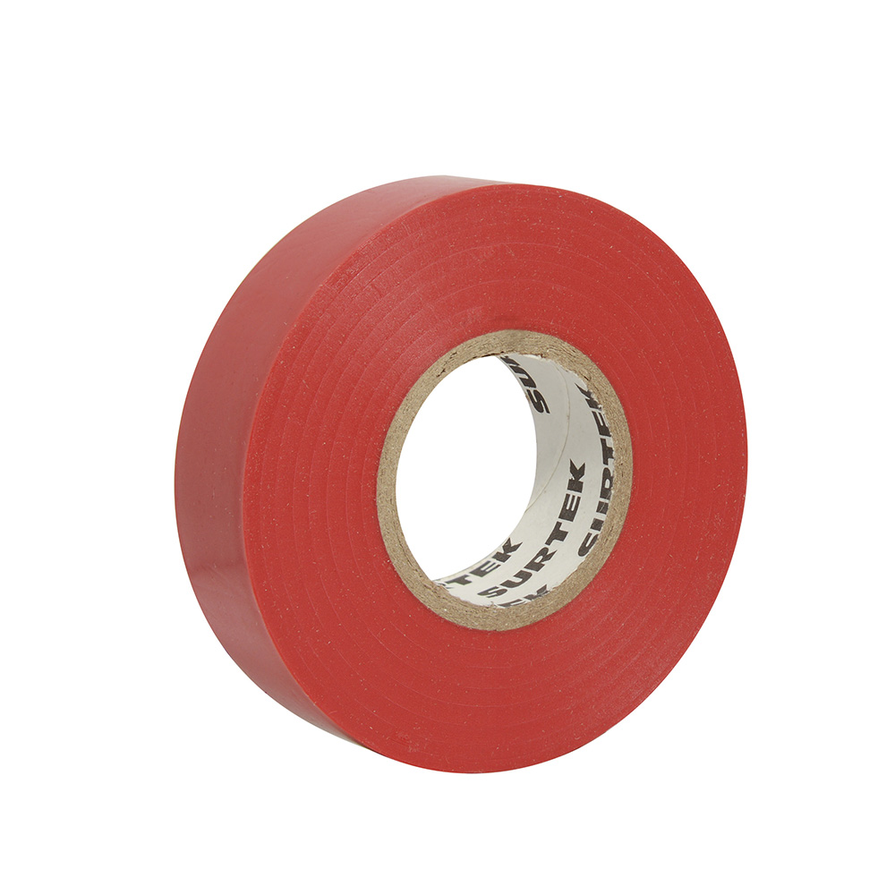 CINTA DE AISLAR ROJA 18 MM X 15 MTS