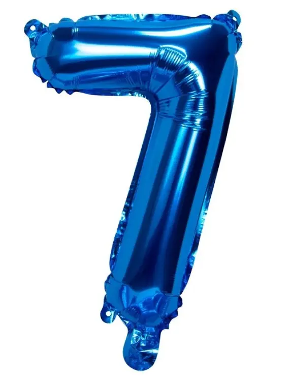 GLOBO NUMERO "7" AZUL 32" FAST  (18335-7)