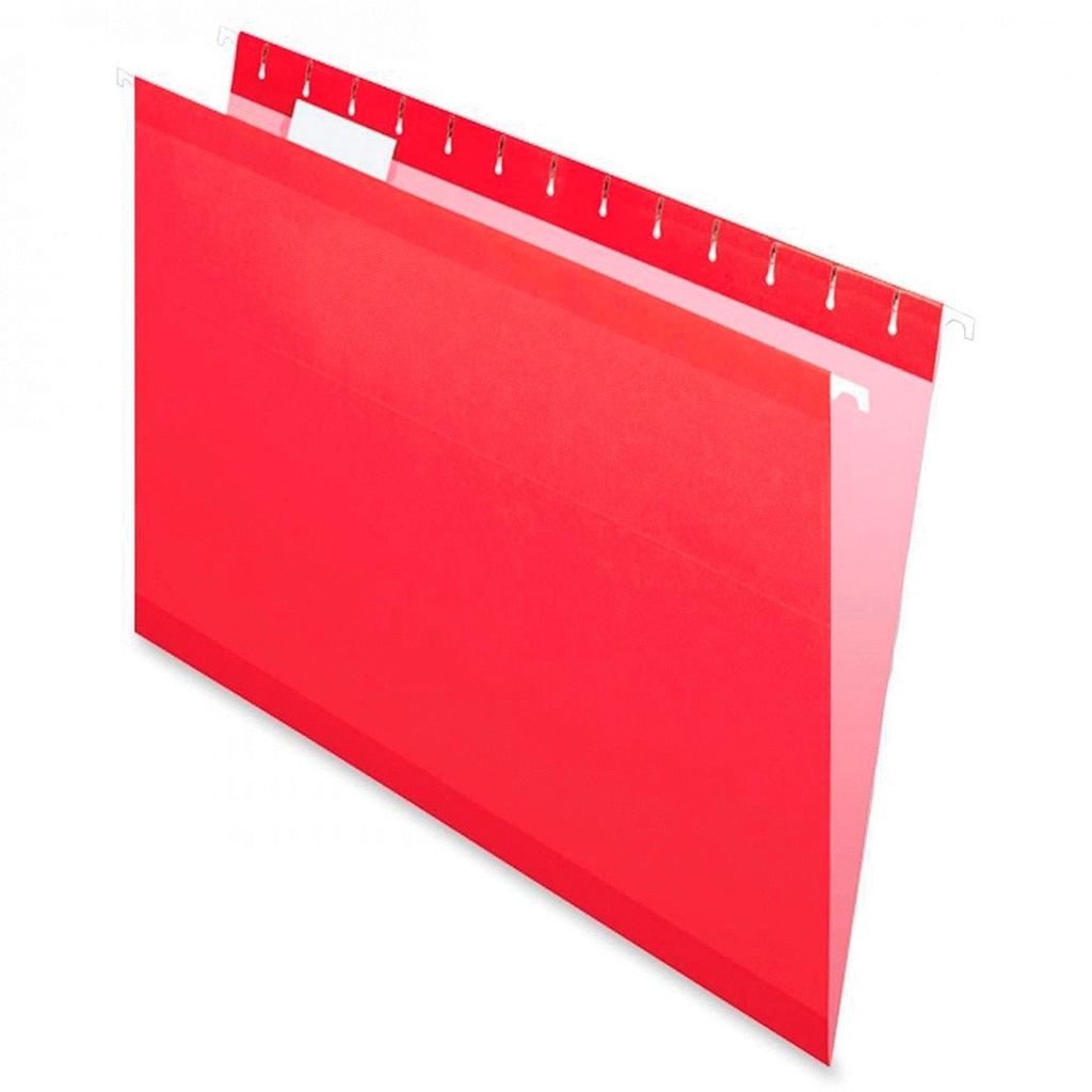 FOLDER COLGANTE T/OFICIO ROJO C/25