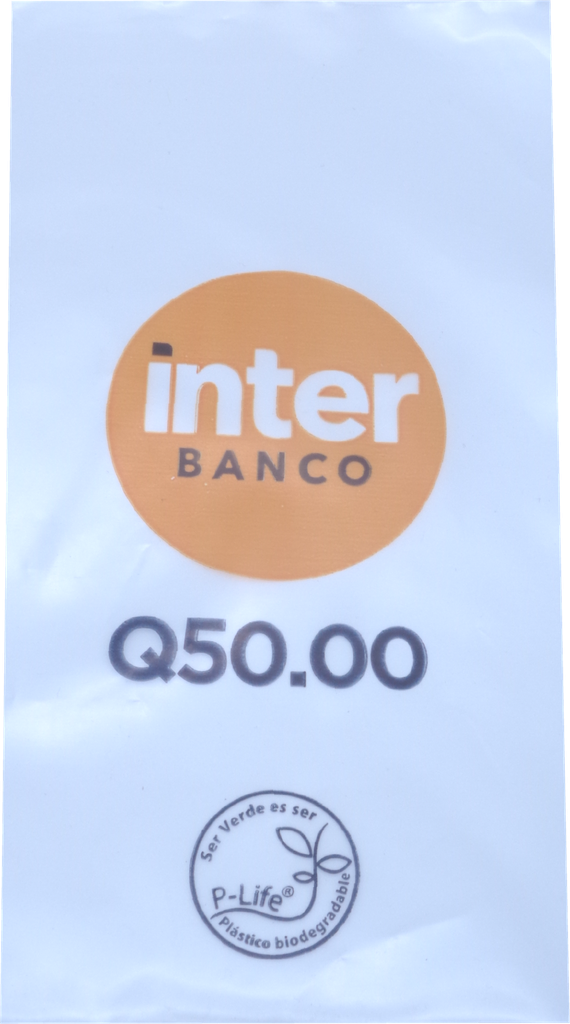 BOLSAS PLASTICAS DE Q. 50.00 INTERBANCO