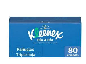 PAÑUELOS KLEENEX DIA A DIA 80 HOJAS 30013000