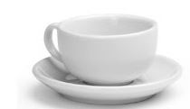 TAZA CON PORCELANA BLANCA DE 12 OZ