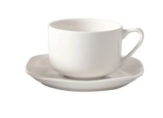 JUEGO DE TAZAS BLANCAS PARA CAFÉ (12U)