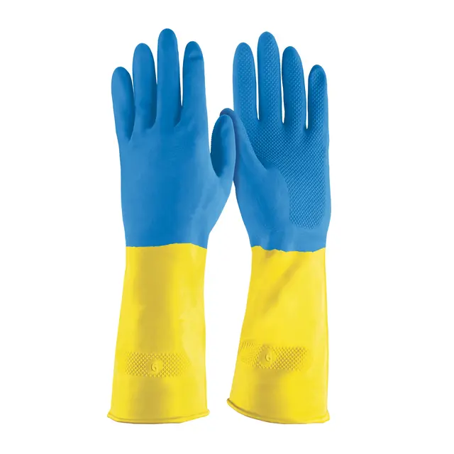 GUANTES DE LÁTEX REFORZADOS PARA LIMPIEZA, MEDIANOS, TRUPER 15268