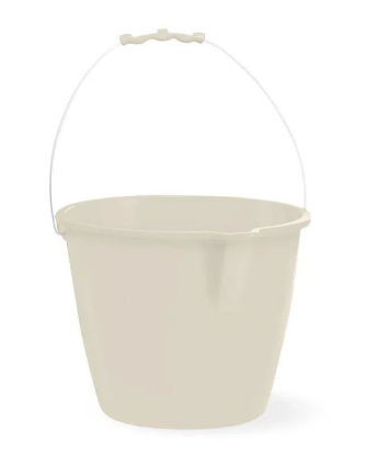 CUBETA PLASTICA CON PICO Y TAPA DE 10 LITROS
